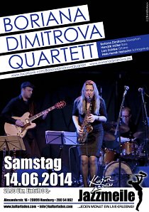 Plakat 970pxl.4 Boriana Dimitrova Quartett jazzmeile