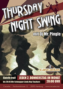 lindy flyer Thursday Night Swing cascadas